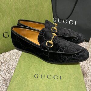 Gucci Jordaan GG Velvet Loafers Men’s